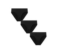 IPUDIS Pack of 3 Knickers for Womens,Soft High Stretchy Underwear Low Rise Briefs Breathable Comfy Hipster Panties Underpants for Daily Wear,Black,5Xl