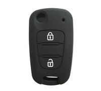 IPUDIS Silicone Rubber Car Key Case Holder Cover For Hyundai Verna For Kia Picanto 2 Buttons Remote Key Shell