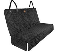ipuppy Premium Waterproof Car Seat Cover/Protector for Dogs with Armrest Opening - Quilted, Scratch Proof and Non-Slip - Isofix-Compatible - 45 x 133cm (Black)