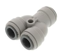IPW Industries Inc-John Guest - Acetal Two-Way Divider Fitting 3/8" OD | PI2312S