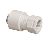 IPW Industries Inc John Guest CI3212U7S Acetal Tap Connector Quick Connect 7/16" US / 3/8" OD - Grey