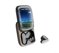 IPX6 Waterproof Wireless Earbuds with 5.4, 8-Hour Battery, Noise Reduction Technology, Low Latency Mode, Color Screen Display (Black)