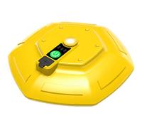 IPX7 Floating Aerator, 2000 mAh Rechargeable Portable Aerator, 5.0 x 4.6 in Fishing Air Pump and Live Bait Pump, 3 Speeds for Outdoor Fishing, Livewell, Bait Bucket, Fish Tank, Yellow UFO Style