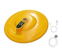 IPX7 Floating & Rechargeable Bait Bucket Aerator, 2000mAh Rechargeable Aerator for Bait Bucket, Quite Water Aerator for Live Bait, Fishing Bubbler for Kayak, Shore & Boat (Yellow)