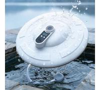 Ipx7 Floating & Rechargeable Bait Bucket Aerator, Portable Live Bait Aerator Pump, Floating Aerator Livewell, Ultra-Quiet Fishing Air Pump with 3 Modes for Kayak, Boat & Ice Fishing (white)