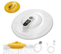 IPX7 Floating & Rechargeable Bait Bucket Aerator, Rechargeable Portable Oxygen Pump for Bait Bucket, Quite Water Aerator for Live Bait, Fishing Bubbler (White)