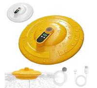 IPX7 Floating & Rechargeable Bait Bucket Aerator, Rechargeable Portable Oxygen Pump for Bait Bucket, Quite Water Aerator for Live Bait, Fishing Bubbler (Yellow)