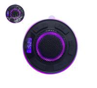 IPX7 Waterproof Shower Speaker with RGB Light & LED Display, Detachable Suction Cup, Clear & Balanced 360° Sound, Where Water Meets Music Keeps The Rhythm Alive (Black)