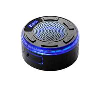 IPX7 Waterproof Shower Speaker with RGB Light & LED Display, Detachable Suction Cup, Clear & Balanced 360° Sound, Floating Waterproof Bluetooth Speaker for Bathroom, Pool & Outdoor (Black,1PC)