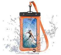 IPX8 Floating Waterproof Phone Case for Swimming, Waterproof Phone Bag with Lanyard for iPhone 15 14 13 12 Samsung S24 S23+ A54 and More Upto 7" Phone