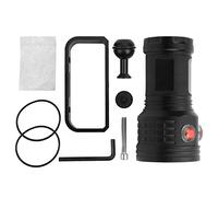 IPX8 Waterproof Diving LED Light Torch 500M Photography Fill Light Underwater Sturdy Portable White Flashlight for Diving and Outdoor Activities