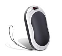 IPZDF Hand Warmers Rechargeable,10000mAh Power Bank Portable, 3 Levels Heating Electric Hand Warmer Electronic Pocket Heater Winter Warm Gift For Girl Women (Classic style), Black