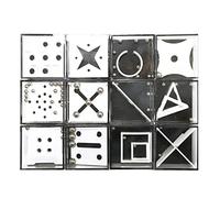 IQ Brain Teasers Party Games Cube Puzzle for Both Kids and Adults Mind 12 Unique Puzzles Perfect for Family Entertainment (Clear, One Size)