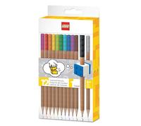 LEGO Iconic Writing Instrument - Pack of 12 Coloured Pencils with Topper, none