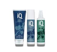 IQ Intelligent Haircare Repair Mask 250ml with 10 in 1 Leave-In Treatment 250ml with Clarifying Shampoo 300ml - Salon-Grade System for Intensive Repair, Multi-Benefit Care & Scalp Detox