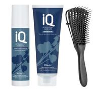 IQ Intelligent Haircare Repair Mask 250ml with Clarifying Shampoo 300ml with Detangling Brush - Deep Repair, Gentle Detox & Effortless Detangling for Smooth, Healthy Hair, Sulphate-Free