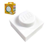 IQ Lego Iconic 1x1 Plate Night Light - White (LP50), Soft Silicone Color Changing Light for Teens, Kids & Adults - Casual White Lego Night Light for a Cozy Ambiance