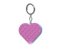 IQ Lego Iconic Keyring with LED Torch Toy Gifts for Children - 76mm Large Figure - 2 CR2025 Batteries Included, Heart, One Size