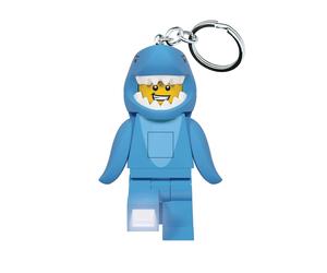 IQ LEGO Minifigures Keychain Light - Shark Suit Guy KE155H, 3-Inch Poseable LED