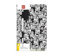 LEGO® Stationery A5 notebook with black pen - Minifigure Brick