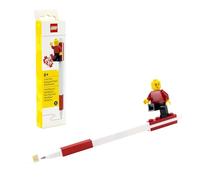 IQ LEGO Pen Pal Gel Pen with Minifigure - Red (53704), Refillable Gel Pen