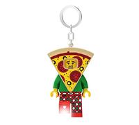 IQ Lego Pizza Guy Iconic Keyring with LED Torch Toy Gifts for Children - 76mm Large Figure - 2 CR2025 Batteries Included, Standard size, Modern