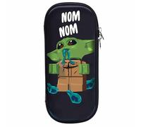 IQ LEGO Star Wars The Mandalorian Molded Pencil Case - Grogu (53355), 1 Count, Black, For school, home or office, Storage