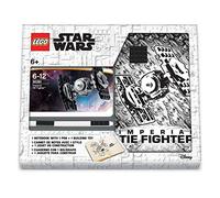 IQ LEGO Star Wars Tie Fighter Creativity Set with FSC Certified Journal, Tie Fighter Building Toy, and Black Gel Pen, 52510