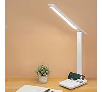 IQeer Cordless Rechargeable LED Desk Lamp with 4000mAh Battery - Ultra-Portable Lightweight Design for Home Office, Students & Kids Study - Eye-Caring Reading Light with 3 Modes & Brightness Dimmer