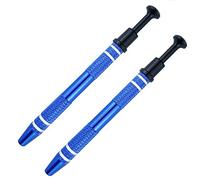 IQIANS 2 PCS IC Chip Pick up Tool with Stainless Steel 4 prong Grabber Tool for Small Parts, Electronic Components Catch, Manicure Cotton Ball Claw, Hex Nuts Screws, Jewelry Terp Pearls Gem Tweezers