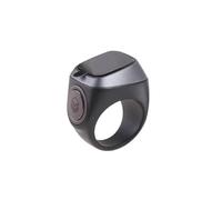 Iqibla Smart Tasbih Zikr Ring 18, 20, 22mm Tally Counter For Muslims, Electronic Finger Counter Rechargeable Zikr Ring With Prayer Reminder & Bluetooth (Grey, 20mm)