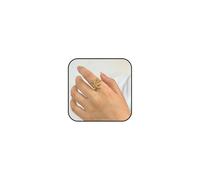 IQIC Golden Shell Starfish Ring for Women Opening Adjustable Finger Ring Irregular Ring Summer Beach Gift, Adjustable, No Gemstone