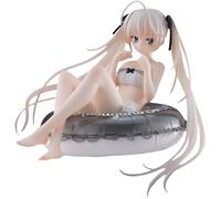 IQITOYS 10CM Kasugano Sora Figure Yosuga no Sora Anime Figure Swimming Ring Base Desktop Model Statue Cute Decoration PVC Material Gifts for Friend and Fans