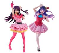 IQITOYS 20CM Hoshino Ai Figure Oshi no Ko Anime Figure Singing Styling Model Statue Desktop Decoration PVC Material Gift for Fans and Friend (A+B)