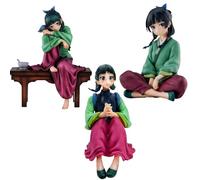 IQITOYS Three Types Maomao Figure The Apothecary Diaries Anime Figure Sitting Posture Desktop Model Statue Cute Decoration PVC Material Gifts for Fans (A+B+C)