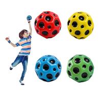 IQMLQV 4 Pack Bouncy Ball,Astro Jump Ball,Moon Space Balls,PU Diameter 6.5cm PU Flying Ball Pocket Money Toy Presents for 3+ Year Old Boys