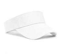 IQONEQ Sun Visor Cap for Women and Men, Adjustable Ponytail Hat with Long Brim, Breathable Sports Visor for Golf, Tennis, Running and Cycling (UK, Alpha, One Size, White)