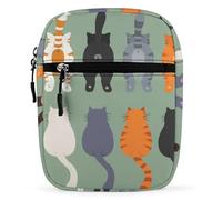 IQOPPEDR Cat`s Butts Cute Small Crossbody Bag Kitty Poses behind Sling Bag Shoulder Handbag For Women Men Mini Messenger Bags With Adjustable Straps