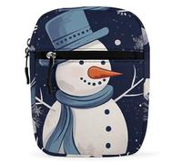 IQOPPEDR Satchel Tote Bag Messenger Bag Snowman And Winter Printed Mini Sling Bag Purse Suitable for Work Travel