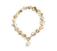 IQPDYV Chunky Shell Necklaces for Women Boho Summer Beach Jewelry, L, Shell, No Gemstone