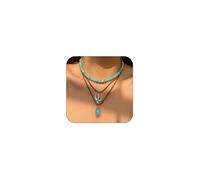 IQPDYV Western Necklace for Women Vintage Turquoise Beaded Westerns Jewelry for Womens Boho Ox-head Cactus Boots Hat Western Country Concert Outfits for Women Jewelry Gift, no, Metal, No Gemstone