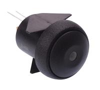 IQR1S422L0Y APEM Yellow LED Black Round Snap-In Latching 12mm Push Button Switch SPST