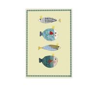 IQTFHGB Abstract Colourful Fish Nursery Print Canvas Poster Wall Art Decor Print Picture Paintings for Living Room Bedroom Decoration 08x12inch(20x30cm)