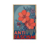 IQTFHGB Anti-fascist Retro Poster - Resistance Art in The Style of The 1940s Canvas Poster Bedroom Decor Landscape Office Room Decor Gift 20x30inch(50x75cm)