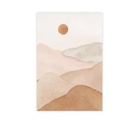 IQTFHGB Bohemian-Style Mountain Ranges And Sunshine Poster Canvas Poster Bedroom Decor Landscape Office Room Decor Gift 16x24inch(40x60cm)