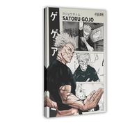 IQTFHGB Gojo Satoru Jujutsu Kaisen Anime Poster Canvas Poster Wall Art Decor Print Picture Paintings for Living Room Bedroom Decoration 12x18inch(30x45cm)