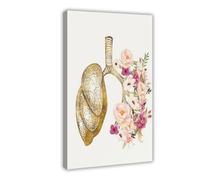 IQTFHGB Human Organ Anatomy Canvas Poster Bedroom Decor Landscape Office Room Decor Gift 08x12inch(20x30cm)