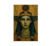 IQTFHGB Isis, The Egyptian Goddess Canvas Poster Bedroom Decor Landscape Office Room Decor Gift 08x12inch(20x30cm)