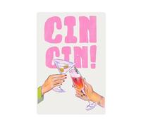 IQTFHGB Retro Girly Pink Martini Cocktail Art Canvas Poster Wall Art Decor Print Picture Paintings for Living Room Bedroom Decoration 08x12inch(20x30cm)
