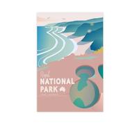 IQTFHGB Vintage Travel Poster for Royal National Park, Sydney, Australia Canvas Poster Wall Art Decor Print Picture Paintings for Living Room Bedroom Decoration 12x18inch(30x45cm)